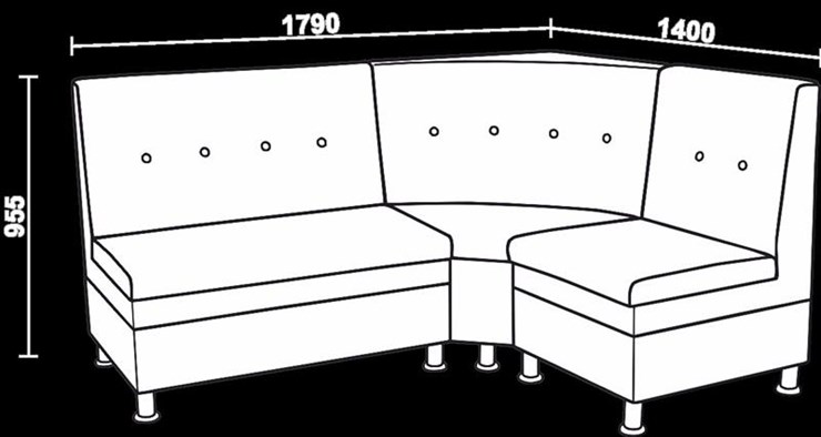 Угловой кухонный диван Нео КМ-05 ДУ в Томске - изображение 2